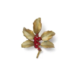 The Met Store Holly Berry Jade Brooch
