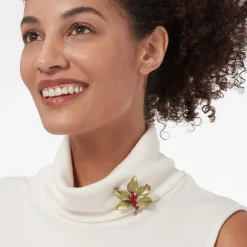 The Met Store Holly Berry Jade Brooch
