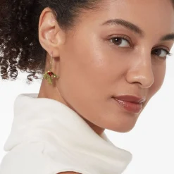 The Met Store Holly Berry Jade Drop Earrings