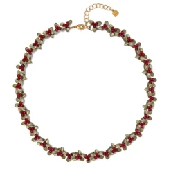 The Met Store Holly Berry Jade Statement Necklace
