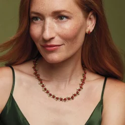The Met Store Holly Berry Jade Statement Necklace