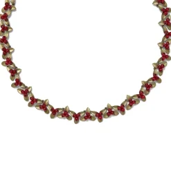 The Met Store Holly Berry Jade Statement Necklace
