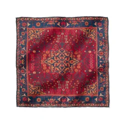 The Met Store Iranian Vase Carpet Silk Pocket Square