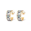 The Met Store Iznik Cintamani Enamel Hoop Earrings