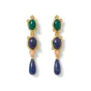 The Met Store Japanese Imari Linear Drop Earrings