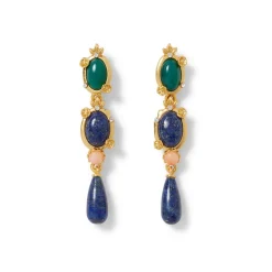 The Met Store Japanese Imari Linear Drop Earrings