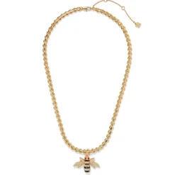 The Met Store Jeweled Bee Pendant Necklace