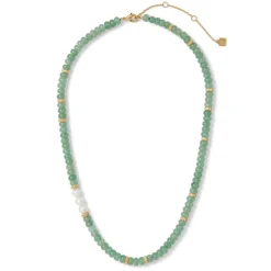 The Met Store Karavas Gems Aventurine Beaded Necklace