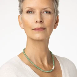The Met Store Karavas Gems Aventurine Beaded Necklace