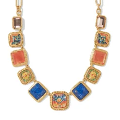 The Met Store Kashan Carpet Statement Collar Necklace