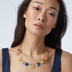 The Met Store Kashan Carpet Statement Collar Necklace