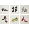 The Met Store Kim Seybert Embroidered Shoes Linen Cocktail Napkin Set