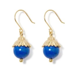 The Met Store Lotus Bead Drop Earrings