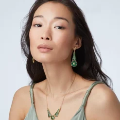 The Met Store Lotus Pagoda Plique-à-Jour Pendant Necklace