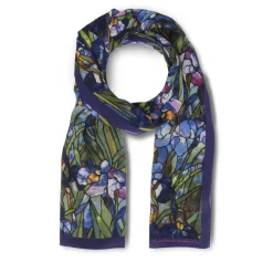 The Met Store Louis C. Tiffany Irises Oblong Silk Scarf