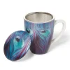The Met Store Louis C. Tiffany Peacock Feather Covered Mug with Tea Infuser