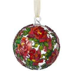 The Met Store Louis C. Tiffany Peonies Cloisonné Ornament