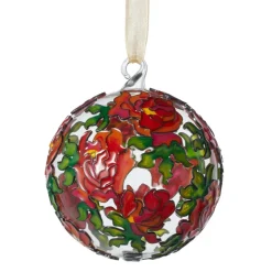 The Met Store Louis C. Tiffany Peonies Cloisonné Ornament