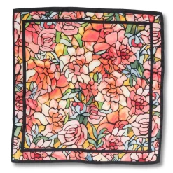 The Met Store Louis C. Tiffany Peonies Silk Neckerchief