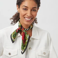 The Met Store Louis C. Tiffany Peonies Silk Neckerchief