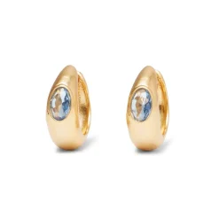 The Met Store Medieval Stone Hoop Earrings