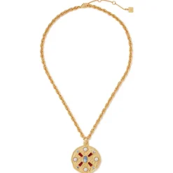 The Met Store Medieval Stone Medallion Pendant Necklace