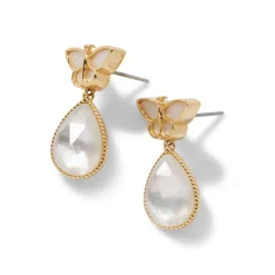 The Met Store Meiji Butterfly Drop Earrings