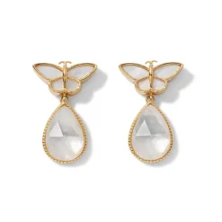 The Met Store Meiji Butterfly Pendant Necklace and Drop Earrings Set