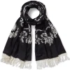 The Met Store Met Florals Embroidered 50th Anniversary Shawl