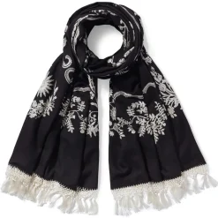 The Met Store Met Florals Embroidered 50th Anniversary Shawl