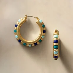 The Met Store Middle Kingdom Cylindrical Bead Earrings