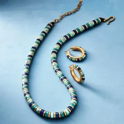 The Met Store Middle Kingdom Cylindrical Bead Earrings