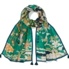 The Met Store Ming Birds and Flowering Branches Oversize Oblong Scarf
