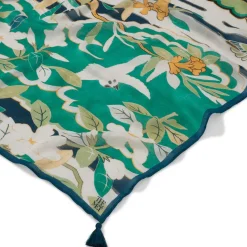 The Met Store Ming Birds and Flowering Branches Oversize Oblong Scarf