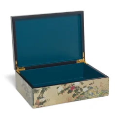 The Met Store Momoyama Cranes and Flowers Lacquer Box