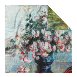 The Met Store Monet Blooms Double-Sided Square Silk Scarf