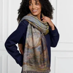 The Met Store Monet Bridge and Water Lilies Shawl
