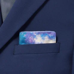 The Met Store Monet Morning on the Seine Silk Pocket Square