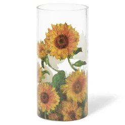 The Met Store Monet Sunflowers Glass Vase