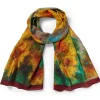 The Met Store Monet Sunflowers Oblong Silk Scarf
