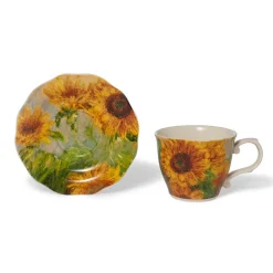 The Met Store Monet Sunflowers Teacup and Saucer
