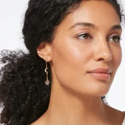 The Met Store Moonface and Crescent Drop Earrings