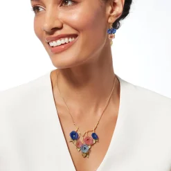 The Met Store Morning Glories Bib Necklace