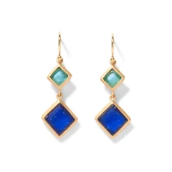 The Met Store Mosaic Column Drop Earrings