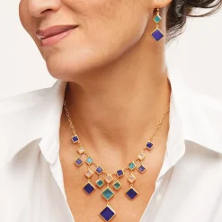 The Met Store Mosaic Column Drop Earrings