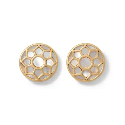 The Met Store Mother-of-Pearl Mosaic Stud Earrings
