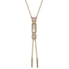 The Met Store Mother-of-Pearl Tile Double Lariat Necklace