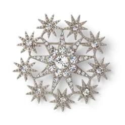 The Met Store Ottoman Star Antiqued Silver Brooch