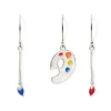 The Met Store Paintbrush and Palette Drop Earrings