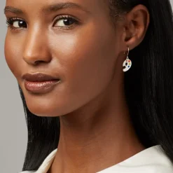 The Met Store Paintbrush and Palette Drop Earrings